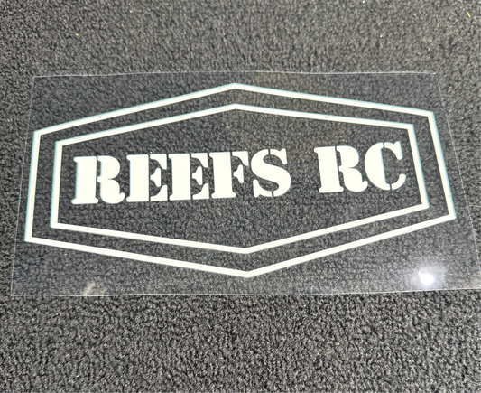 REEFS 4” White logo decal