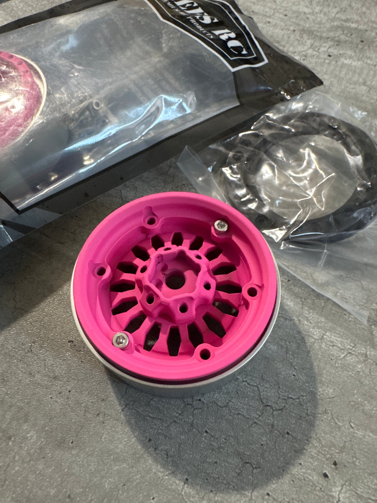 PINK SHIELD DEEP DISH WHEELS