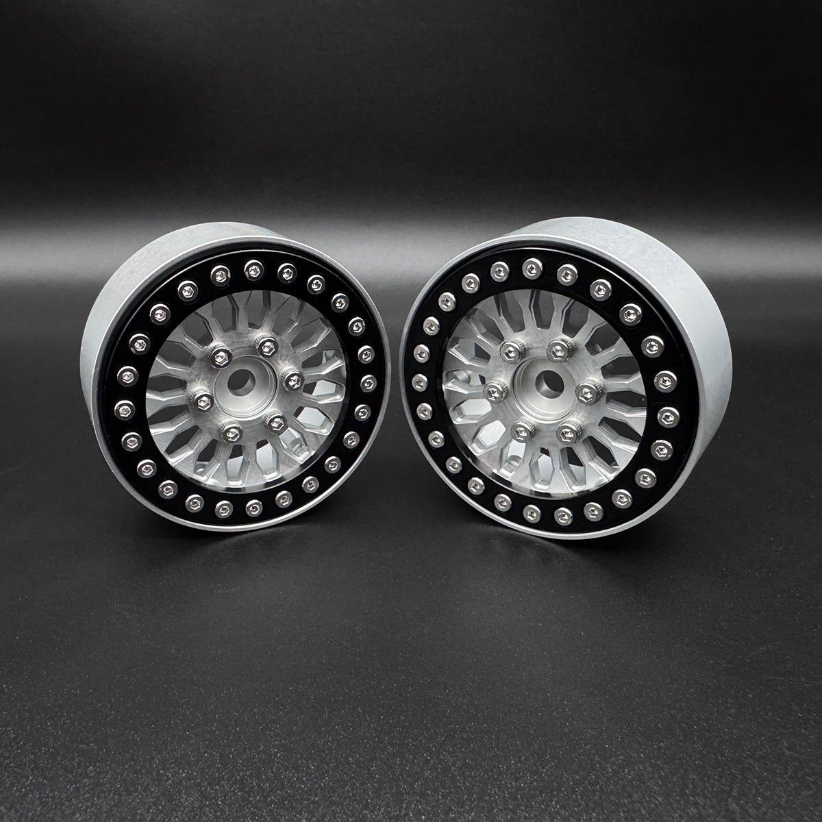1.9 "SHIELD" ALUMINUM BEADLOCK WHEELS w/Hubs (2) - REEFS204