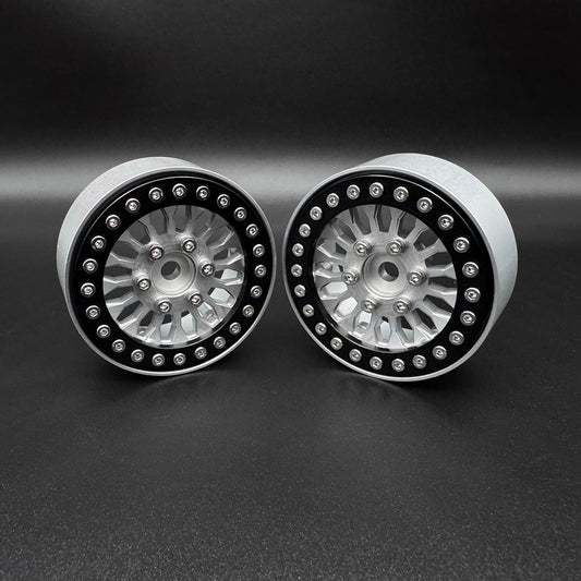 1.9 "SHIELD" ALUMINUM BEADLOCK WHEELS w/Hubs (2) - REEFS204