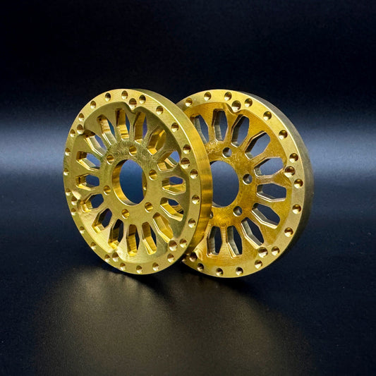 REEFS Brass 1.9 "SHIELD" Wheel Face (2) #REEFS255