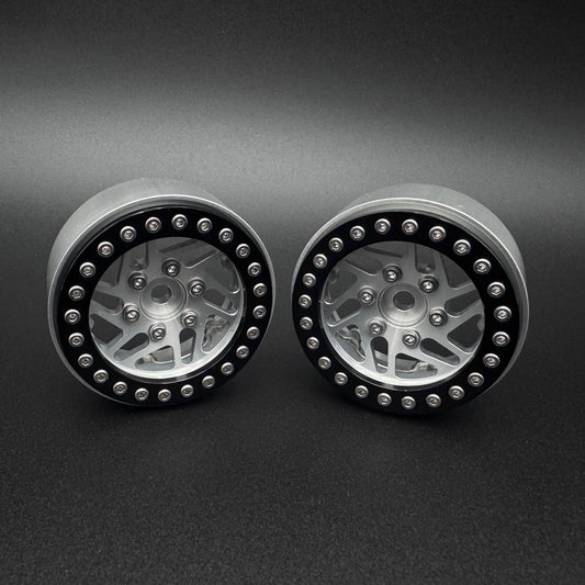 1.9 "CROSSMAN" ALUMINUM BEADLOCK WHEELS w/Hubs (2) - REEFS261