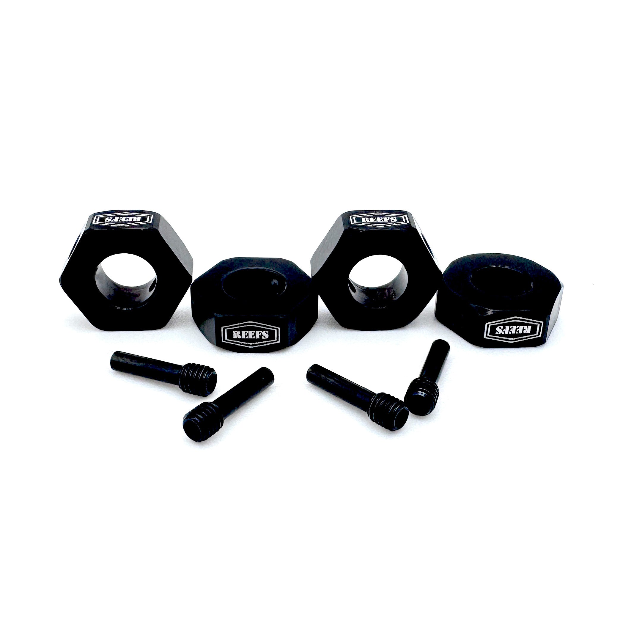 REEFS Wheel Hex 12mm/6mm bore & Pins (4) - REEFS280 – Reefs RC