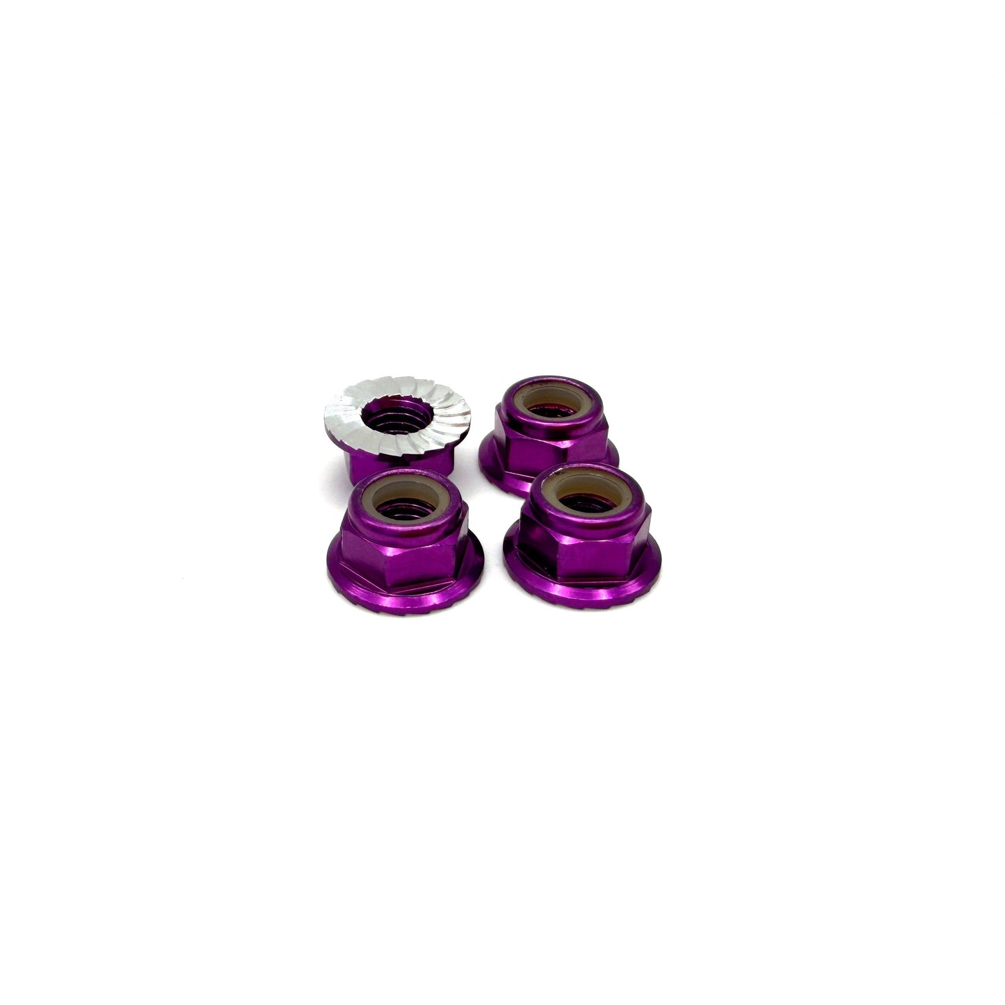 REEFS 5mm Aluminum Flanged & Serrated Lock Nuts (8 Color options)