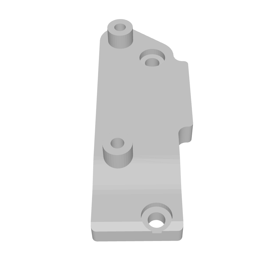 XPT3 LCG Transmission to Axial® SCX10 III Skid Adapter : Print File