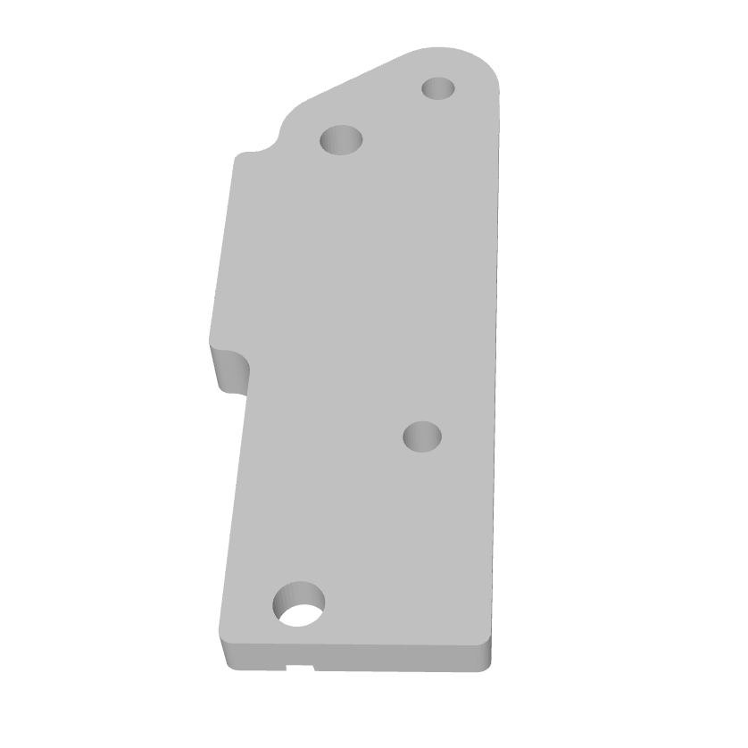 XPT3 LCG Transmission to Axial® SCX10 III Skid Adapter : Print File