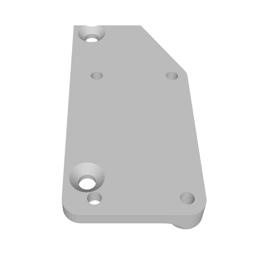 XPT3 LCG Transmission to Axial® SCX10 Pro Skid Adapter : Print File