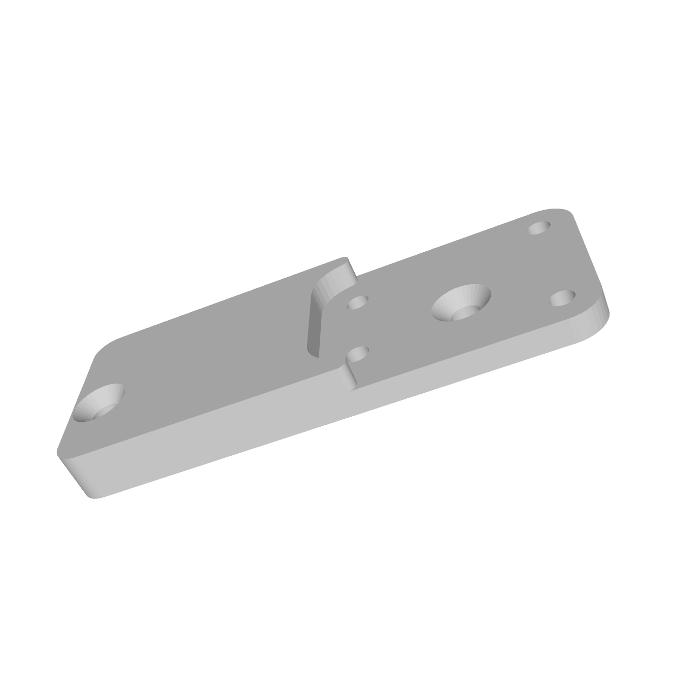 XPT3 LCG Transmission to Axial® SCX10 II (10.2) Skid Adapter : Print File