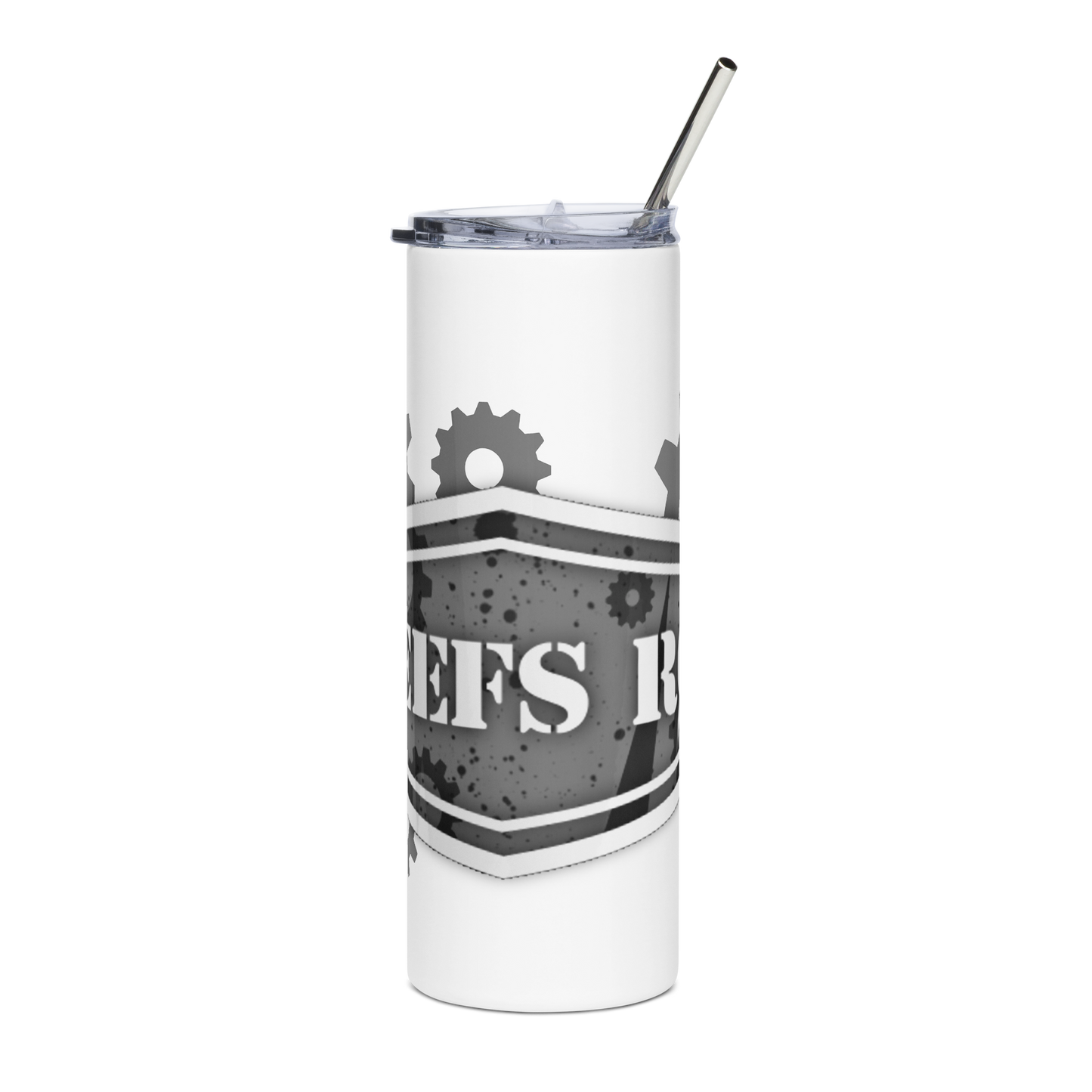 Reefs RC White Gears Stainless Steel Tumbler (20 oz)
