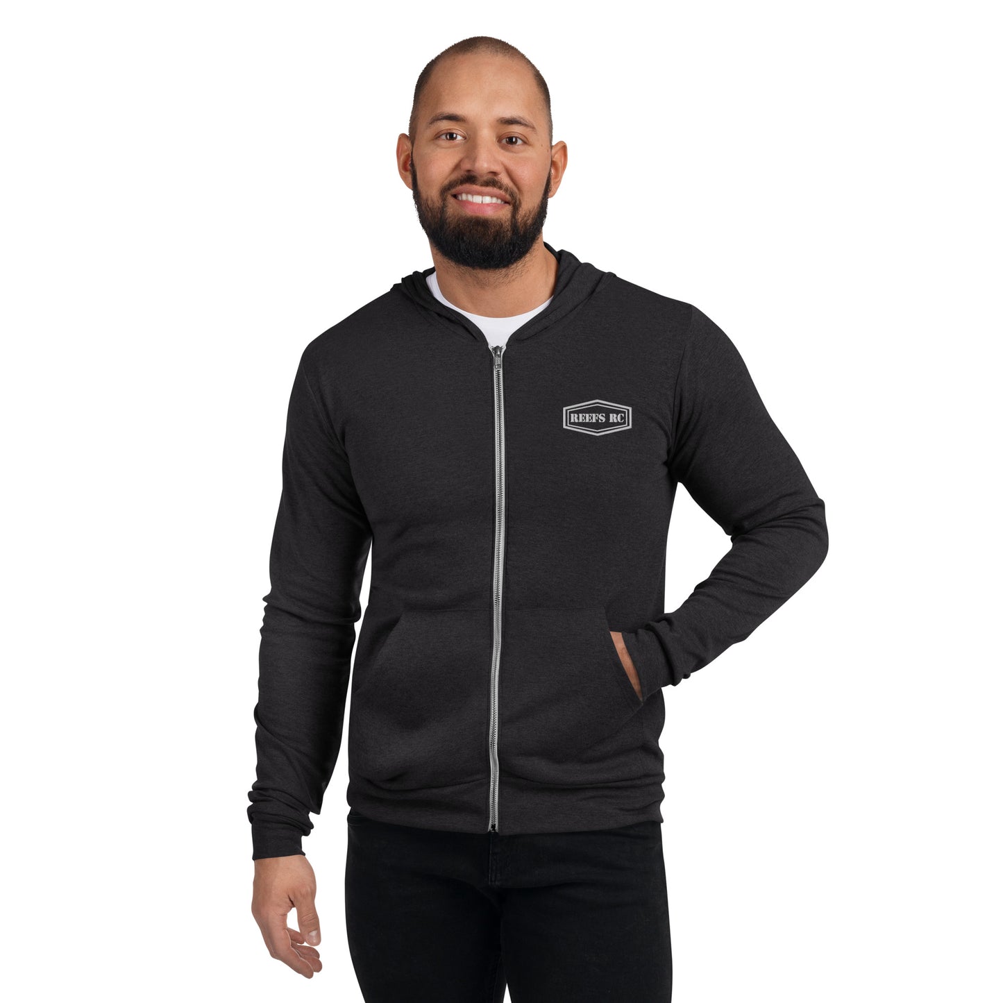 Reefs RC Shield Lightweight Unisex Zip Hoodie (Bella+Canvas)