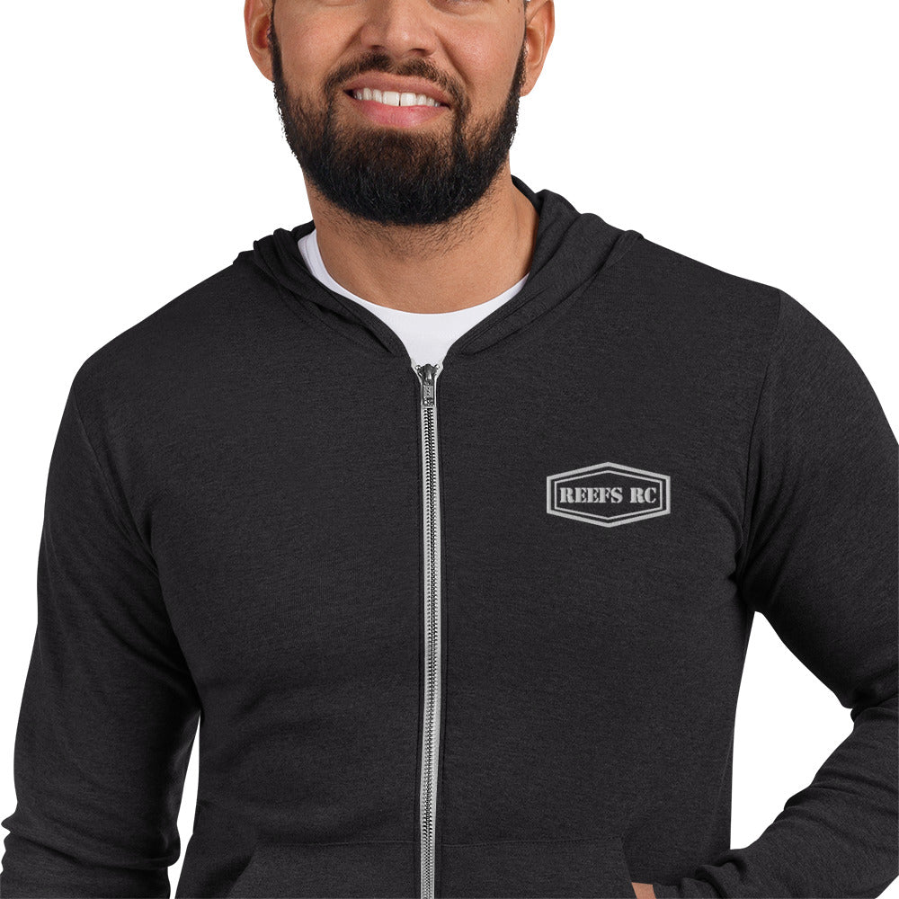 Reefs RC Shield Lightweight Unisex Zip Hoodie (Bella+Canvas)