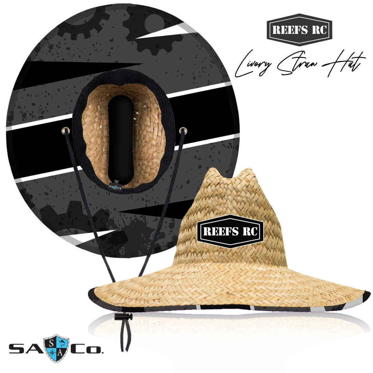 REEFS Livery Straw Hat: SA Co #REEFS164