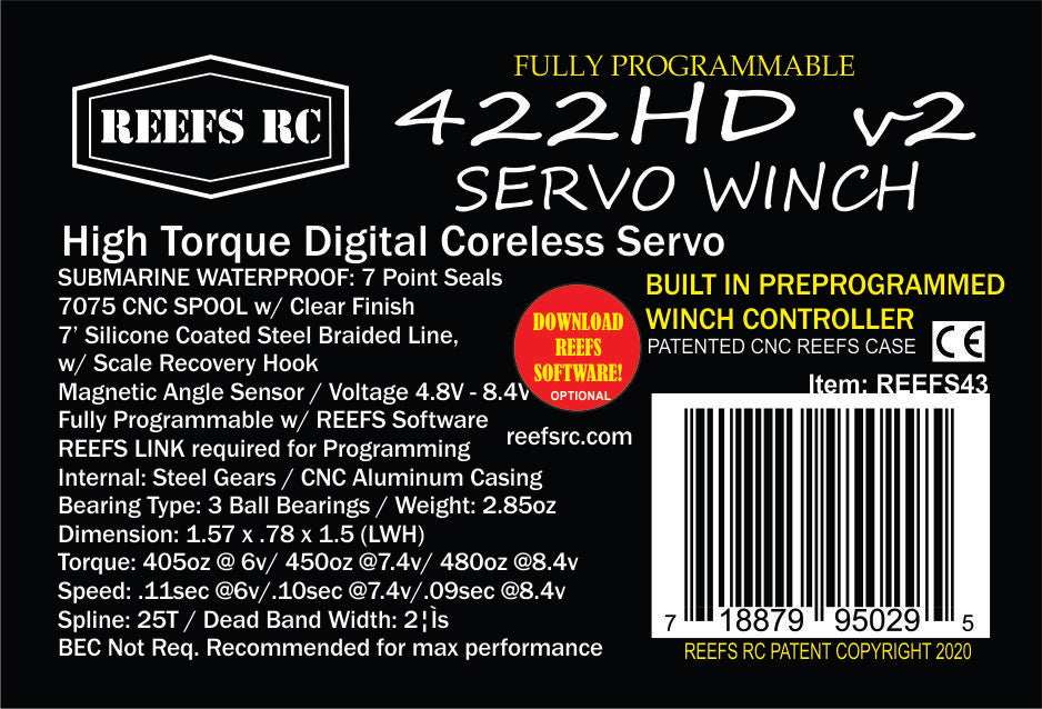 422HDv2 Servo Winch #REEFS43