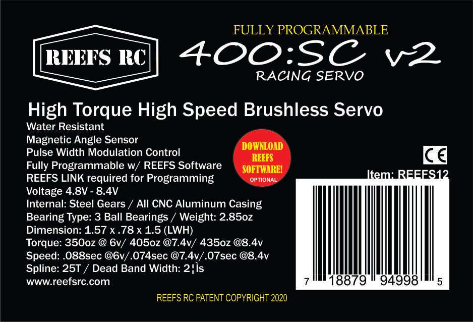 400:SC V2 Racing Servo #REEFS12