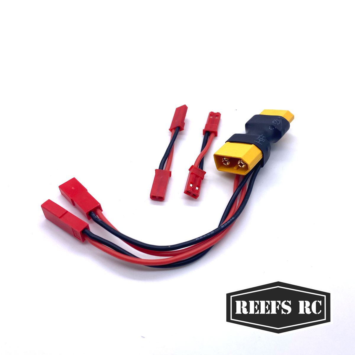 XT60 Dual JST Connector w/ 2 Male-Male Adaptors #REEFS121