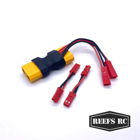 XT90 Dual JST Connector w/ 2 Male-Male Adaptors #REEFS122