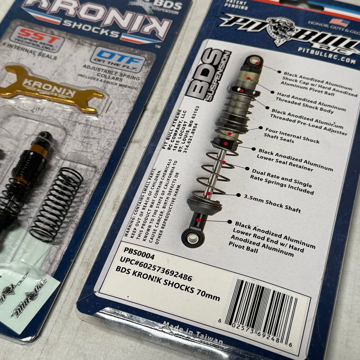 BDS Suspension officially licensed KRONIK Shocks - 4 pcs  (70mm)