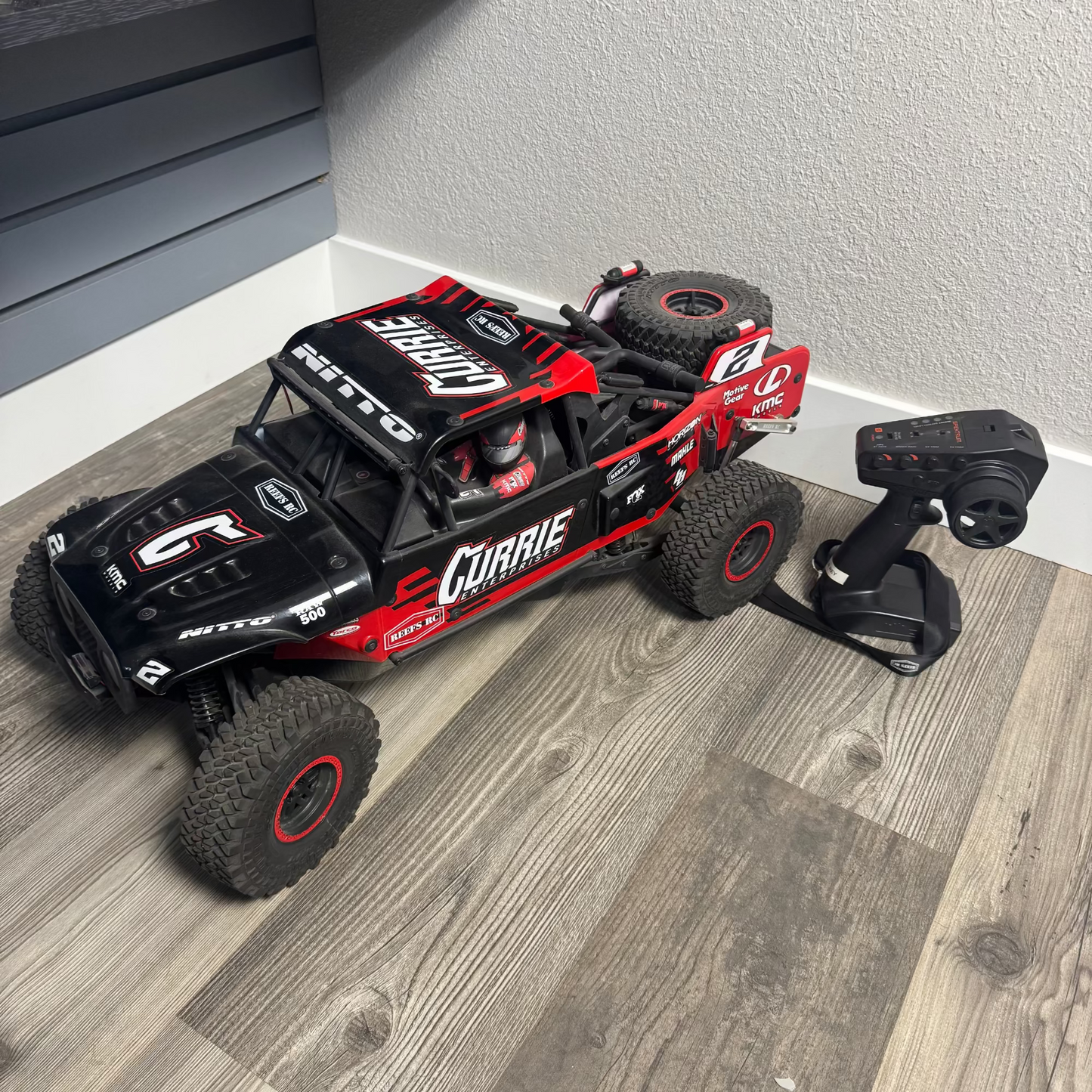 REEFS Losi 1/10 Hammer Rey Currie 3S 4X4 RTR Brushless Desert Buggy, Red