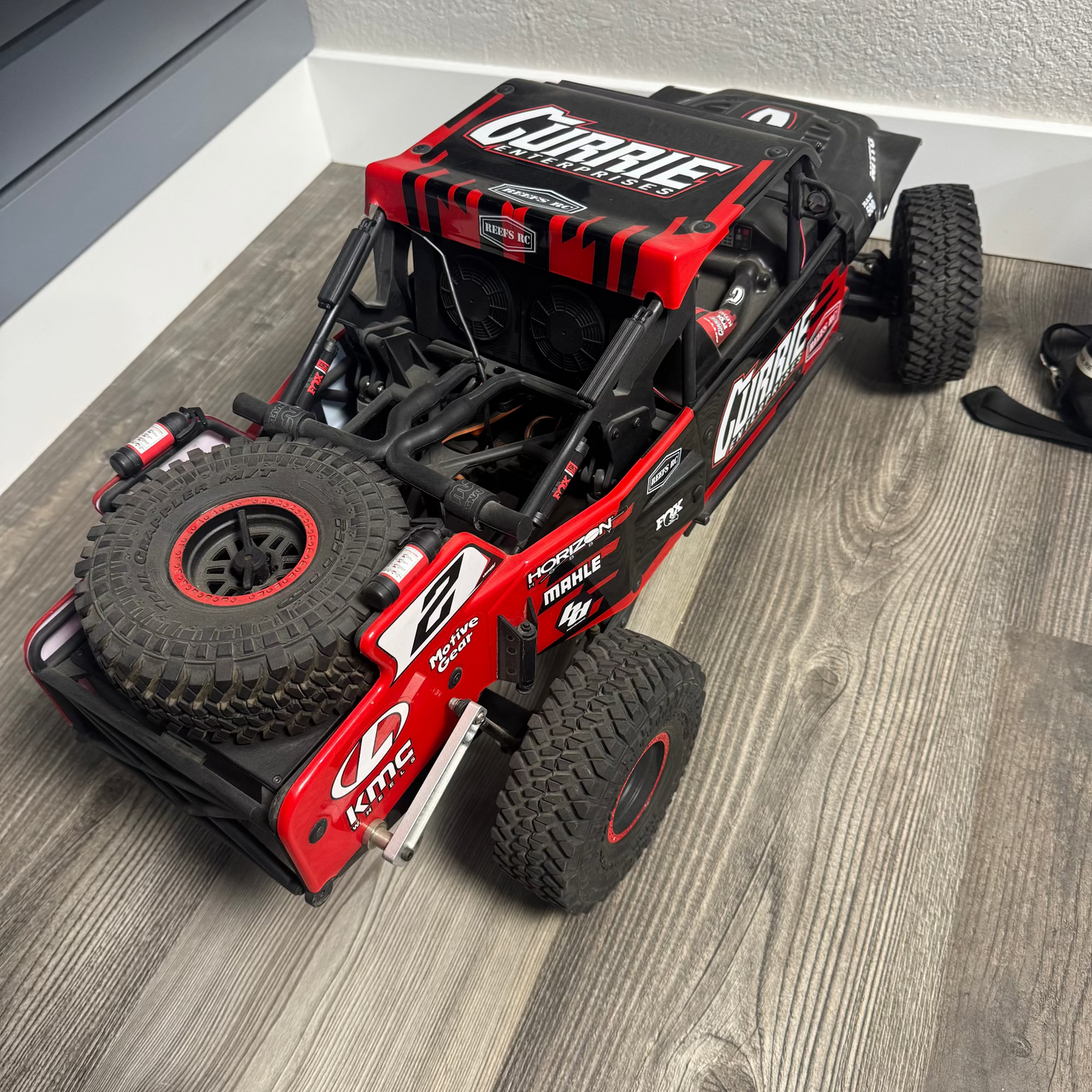 REEFS Losi 1/10 Hammer Rey Currie 3S 4X4 RTR Brushless Desert Buggy, Red