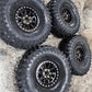 Set of 4 2.2 Vanquish Battle Born Wheels & JCocepts Tires