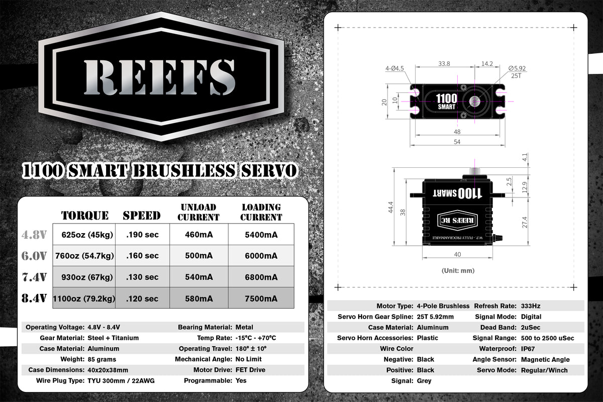 1100 Smart Brushless Servo #REEFS119