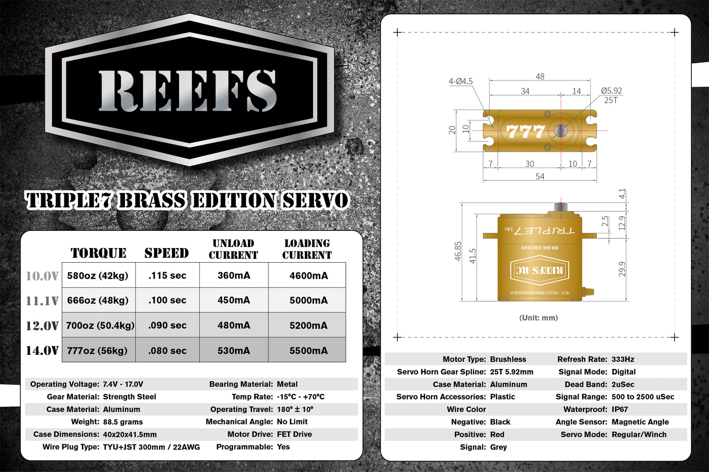 Triple7 Brass Edition #REEFS169