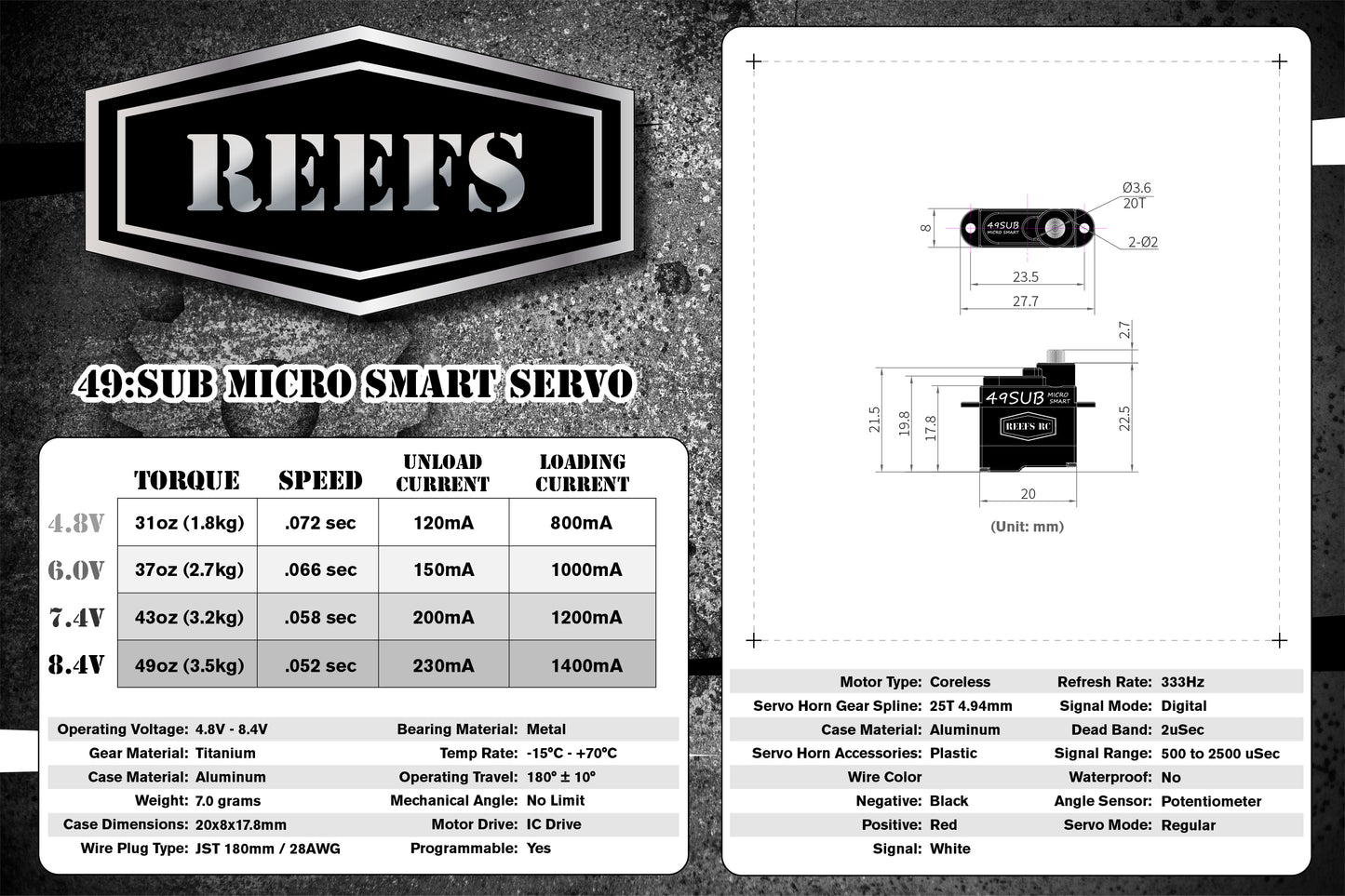 49Sub Micro Servo - REEFS207