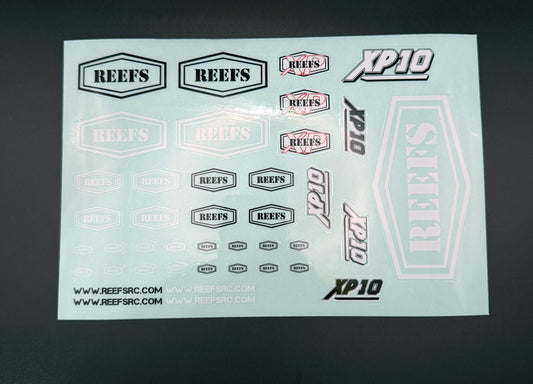 REEFS Clear Sticker Sheet 8.5 x 5.75" #REEFS239