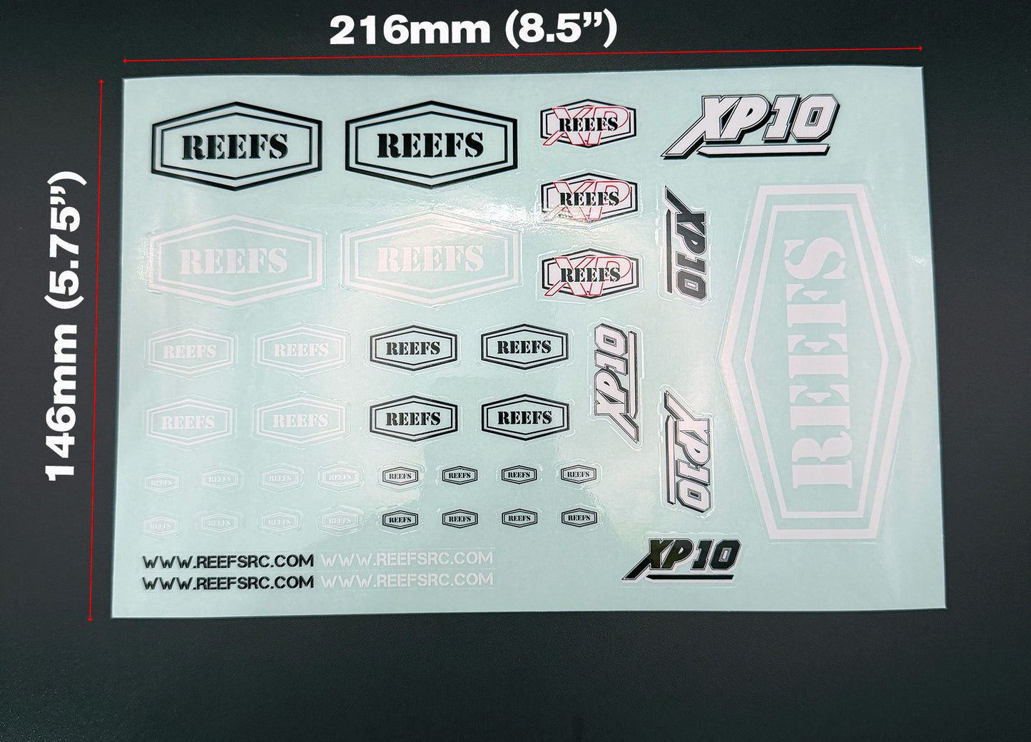 REEFS Clear Sticker Sheet 8.5 x 5.75" #REEFS239