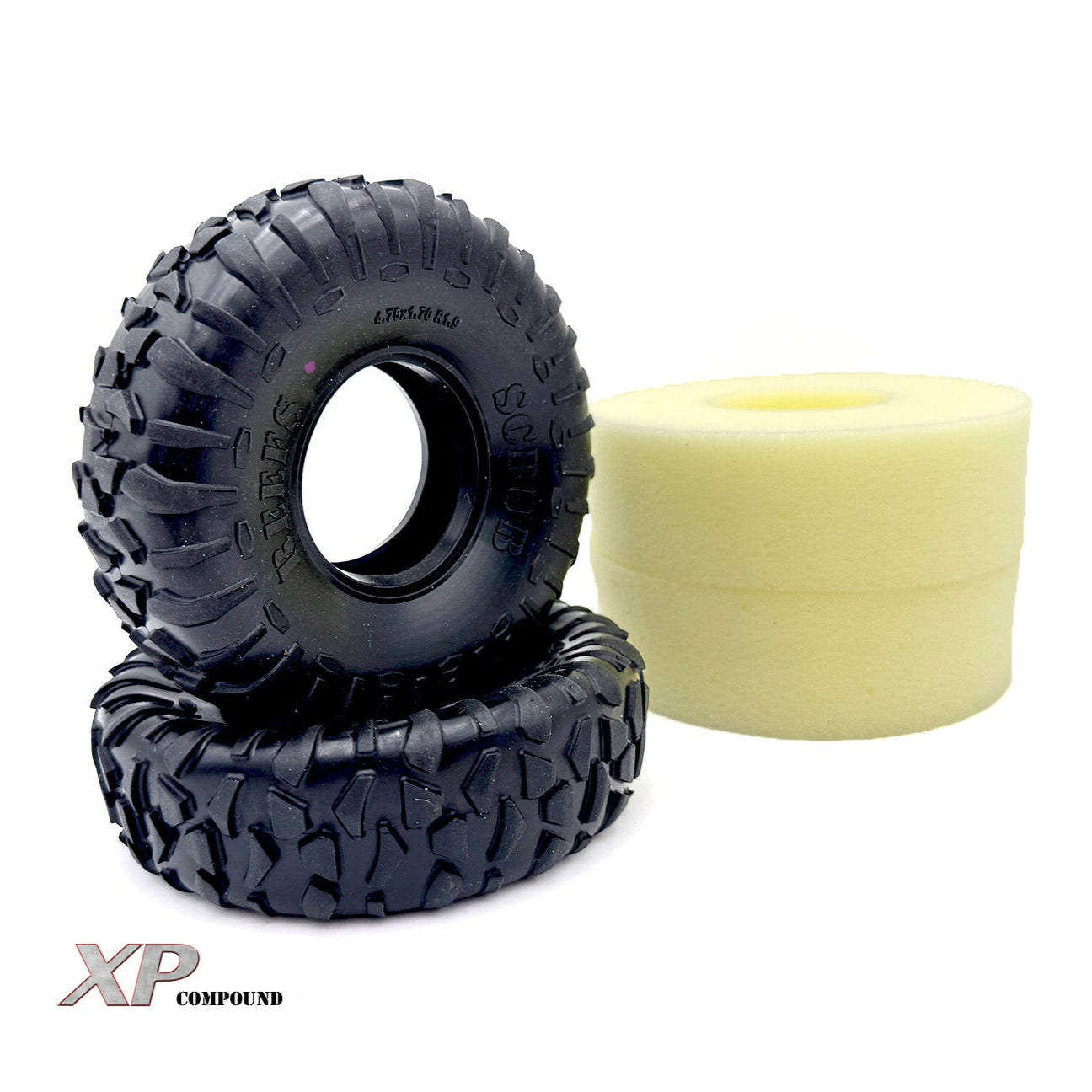 REEFS XP Compound 1.9" / 4.75" SCRUB TIRES (2) PINK - REEFS251