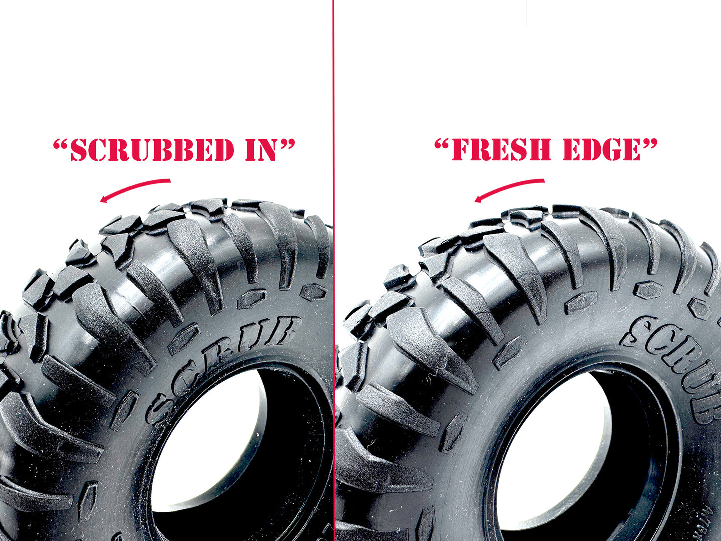 REEFS XP Compound 1.9" / 4.75" SCRUB TIRES (2) PINK - REEFS251
