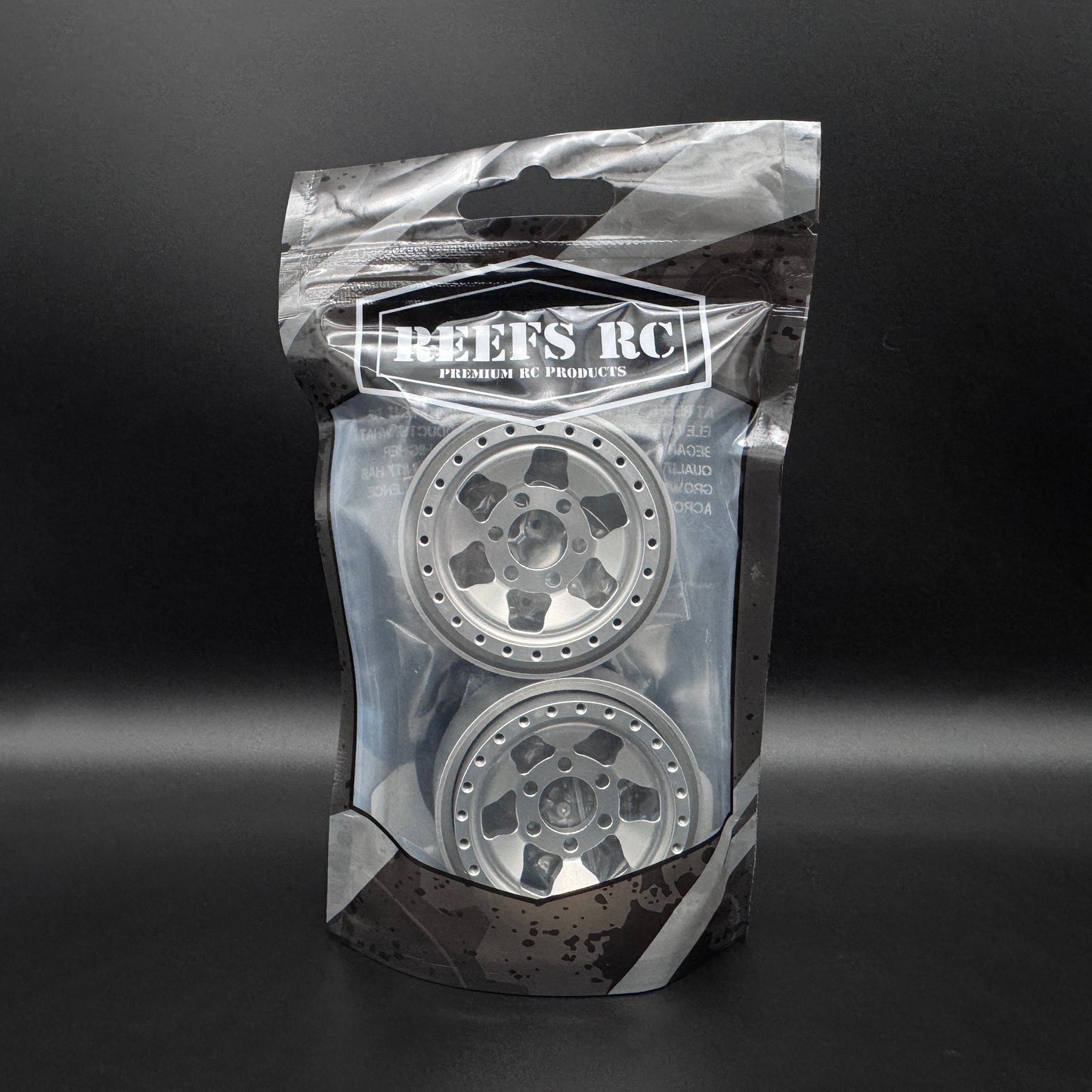 1.9 "GRANITE" Aluminum Beadlock Wheels w/Hubs (2) - REEFS260