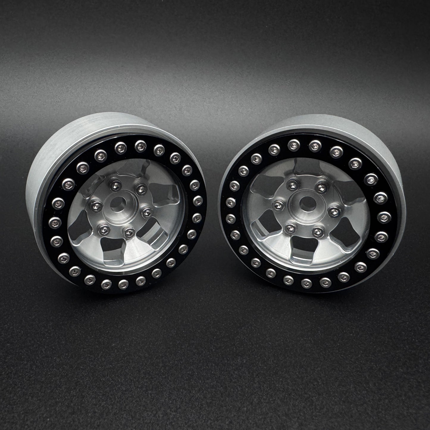 1.9 "GRANITE" Aluminum Beadlock Wheels w/Hubs (2) - REEFS260