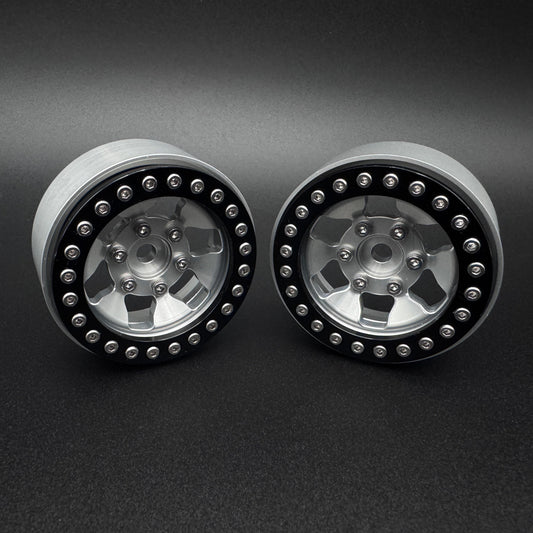 1.9 "GRANITE" Aluminum Beadlock Wheels w/Hubs (2) - REEFS260
