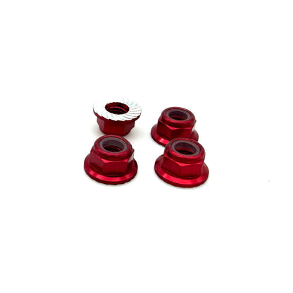 REEFS 5mm Aluminum Flanged & Serrated Lock Nuts (4 Color options)