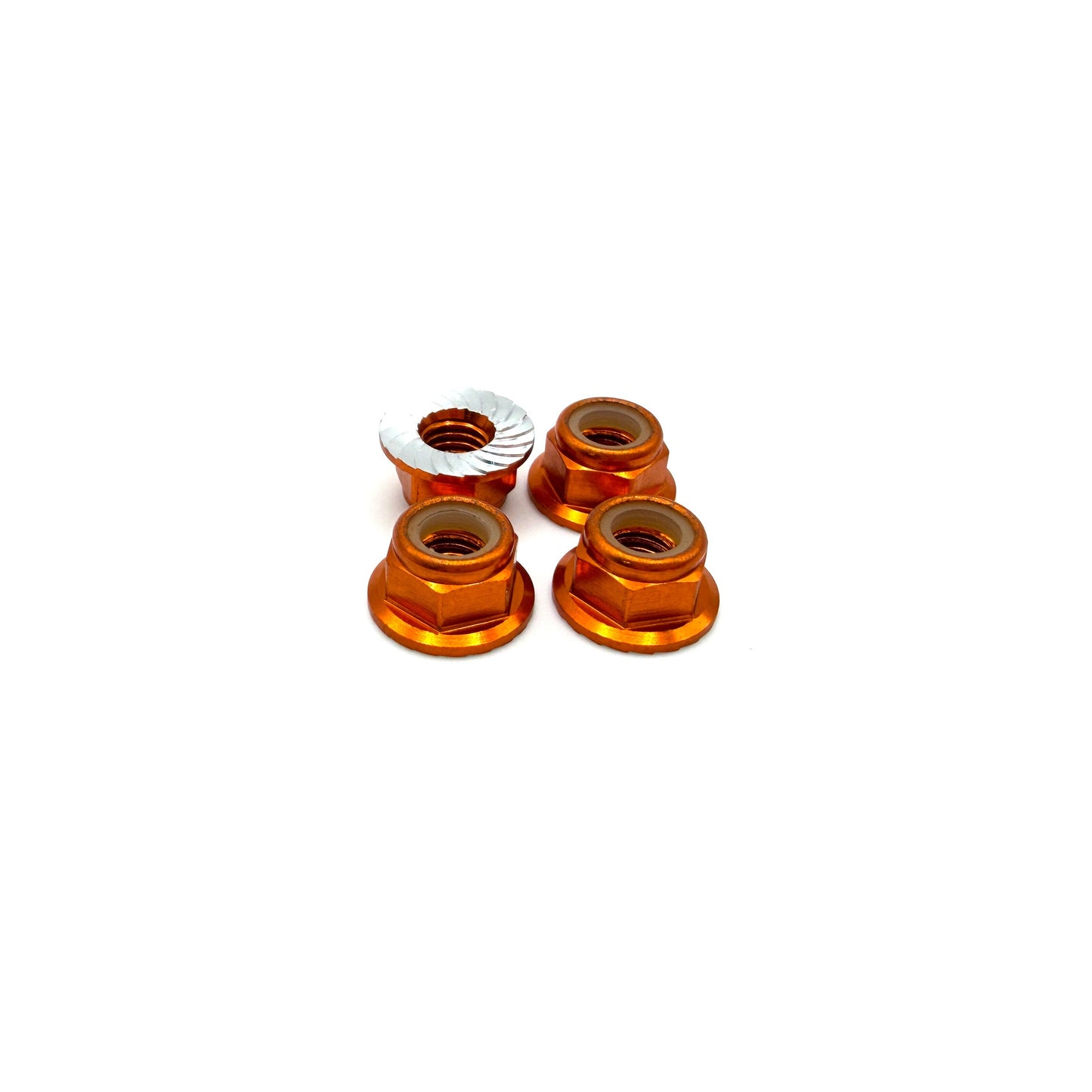 REEFS 5mm Aluminum Flanged & Serrated Lock Nuts (7 Color options)