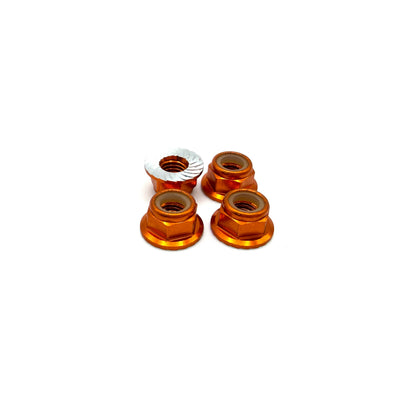 REEFS 5mm Aluminum Flanged & Serrated Lock Nuts (8 Color options)