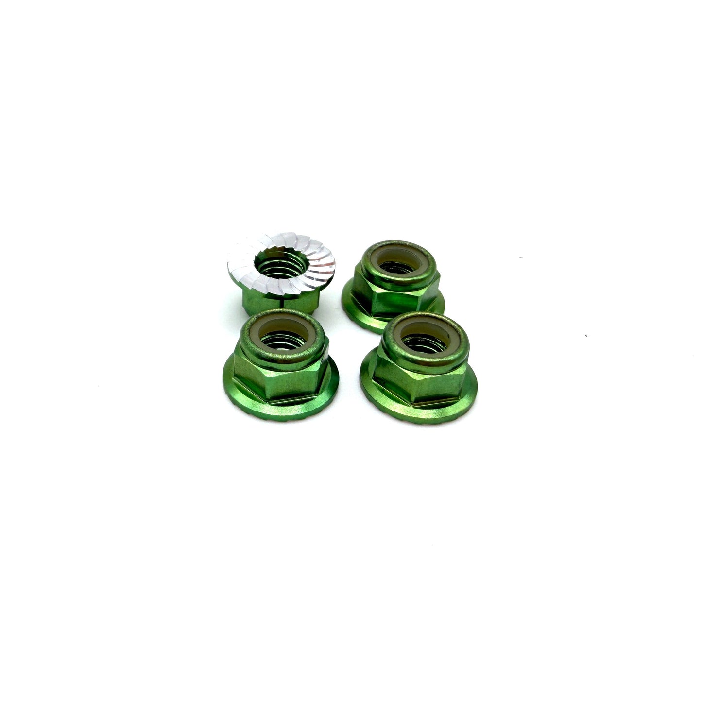 REEFS 5mm Aluminum Flanged & Serrated Lock Nuts (7 Color options)