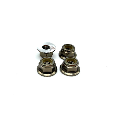 REEFS 5mm Aluminum Flanged & Serrated Lock Nuts (8 Color options)