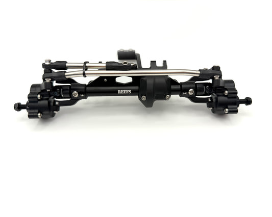 REEFS XP199 Aluminum Portal Front Axle Set (Black) #REEFS298