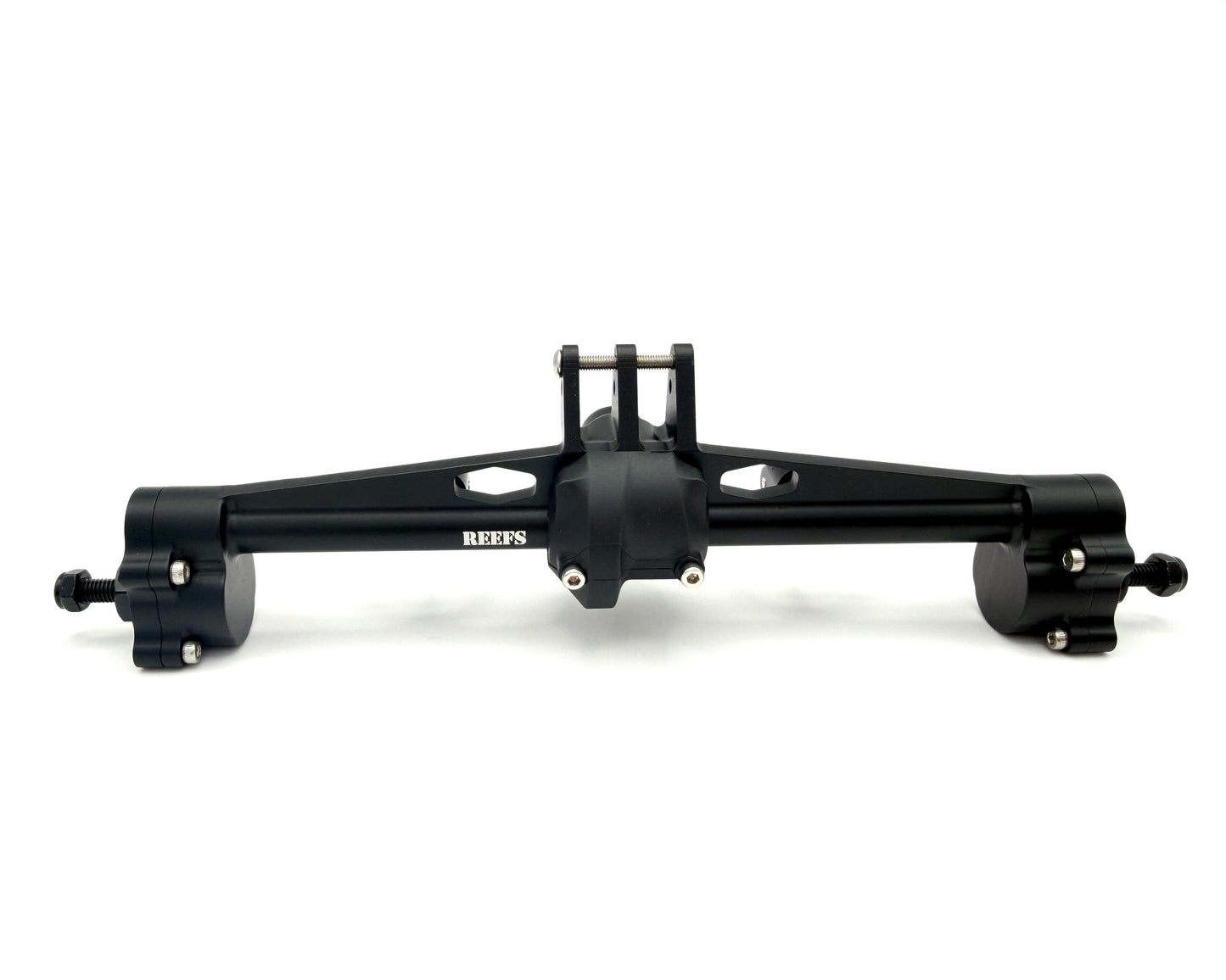 REEFS XP199 Aluminum Portal Rear Axle Set (Black) #REEFS299