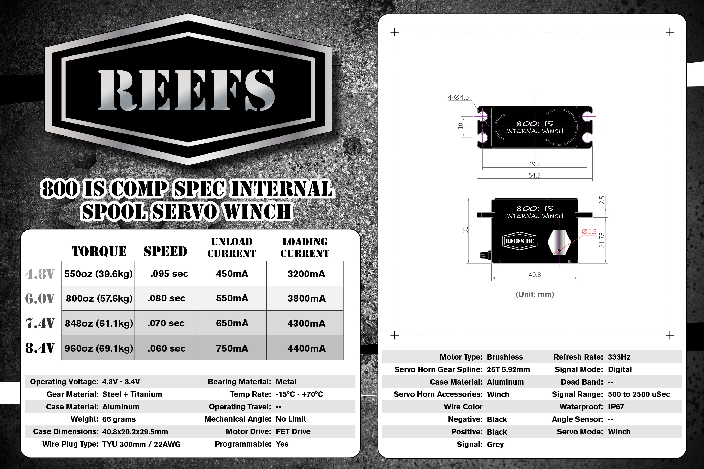 Standard Size Winches – Reefs RC
