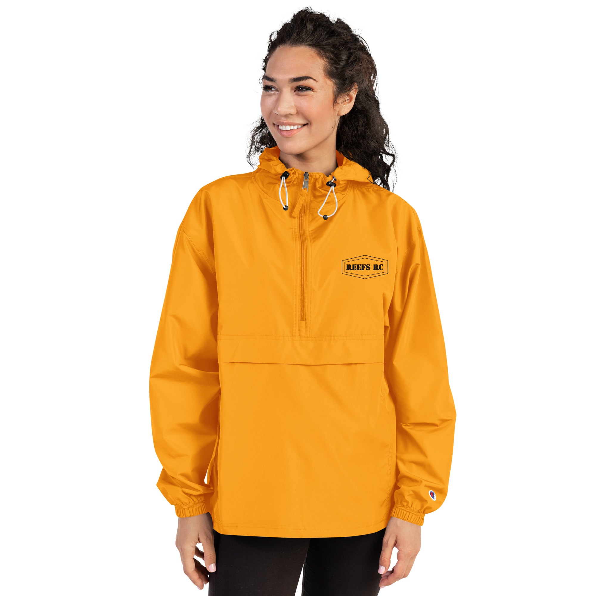 Reefs Embroidered Champion Packable Jacket Black Logo – Reefs RC