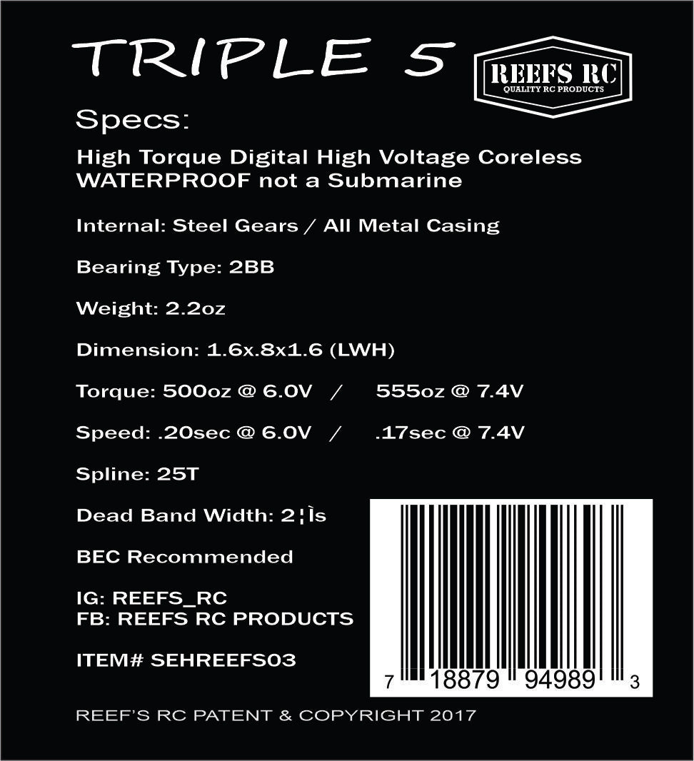 Triple5 V2 High Torque Servo